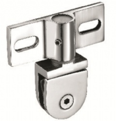 Small rotating shaft shower room bathroom glass door hinge  glass clamp stainless steel bathroom clip semicircle rotating shaft