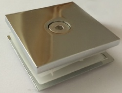 锌合金隔断码 浴室淋浴房蒸汽房门夹 0度玻璃隔断码