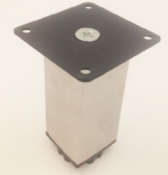 professional production furniture square iron cabinet foot sofa fixed plate foot restaurant, bar cabinet adjustable foot