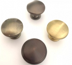 Zinc Alloy Round Bronze Furniture Knob Pull Handle For Bedroom And Kitchen Cabinet Cupboard Wardrobe Drawer Closet Door