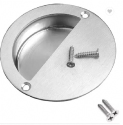 Stainless Steel  Sliding Door Kitchen Drawer Concealed Pull Handle
