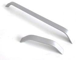 matt silver cabinet furniture drawer aluminium 96mm 128mm 256mm pull handle