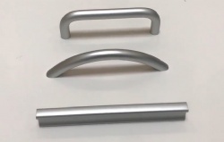 Minimalist and Modern Aluminum Profile Wardrobe Handle in Matt silver
