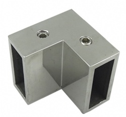 Manufacturer's straight square tube pull rod 90° square tube connector square tube joint stainless steel shower room pull rod