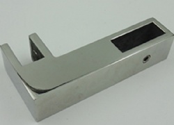 Factory price direct selling shower room stainless steel F-type square tube connector bathroom glass door connector, can be customized
