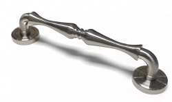 Modern Design House Villa Door Gate Brush satin Pull Handle Solid metal Zinc alloy big handle