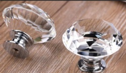 Crystal diamond style cabinet drawer knob handle
