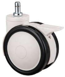 Medical Castor Wheel Mute Medical Castor Wheels Double Ball Bearing TPU with ABS Core