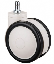 3,4,5 Inch Threaded Stem Caster Swivel Double Ball Bearing Wheel