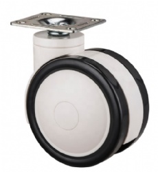 3,4,5 Inch Threaded Stem Caster Swivel Double Ball Bearing Wheel