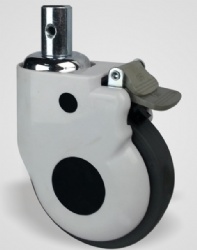 Solid Stem Swivel Medical Hospital Bed Caster Wheels