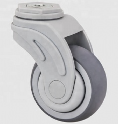 Bolt Hole Stem Swivel Medical Trolley Caster Wheels