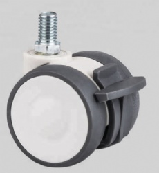 Light Duty Bright Silver Load Capacity Furniture Medical Caster Wheels