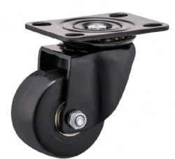 Wear Resistant Double Ball bearing Total Brake Heavy Duty Plastic Caster